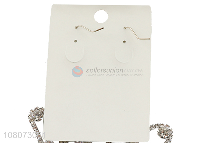 Cheap price silver long tassel fashion earrings jewelry