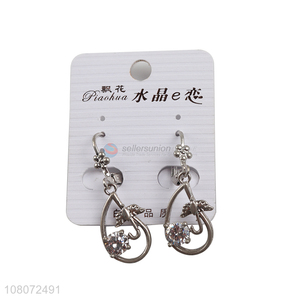 Factory price silver delicate metal earrings jewelry