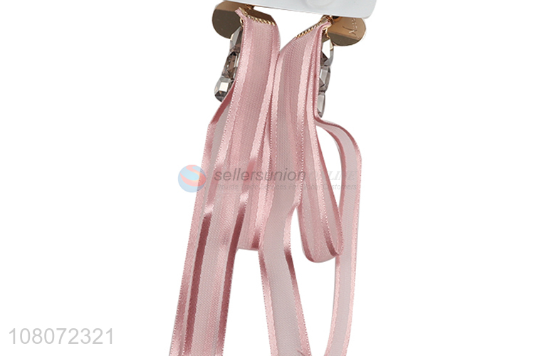 Top sale pink ribbon fashion jewelry women earrings