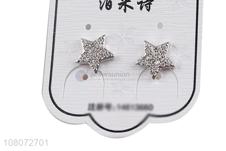 China sourcing silver star shape ear stud earrings for sale
