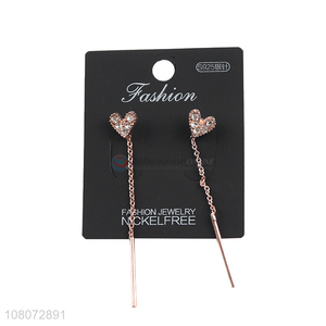 Online wholesale long tassel metal earrings jewelry for women