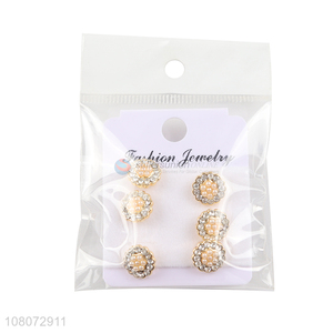 Factory supply delicate fashion women jewelry earrings ear stud