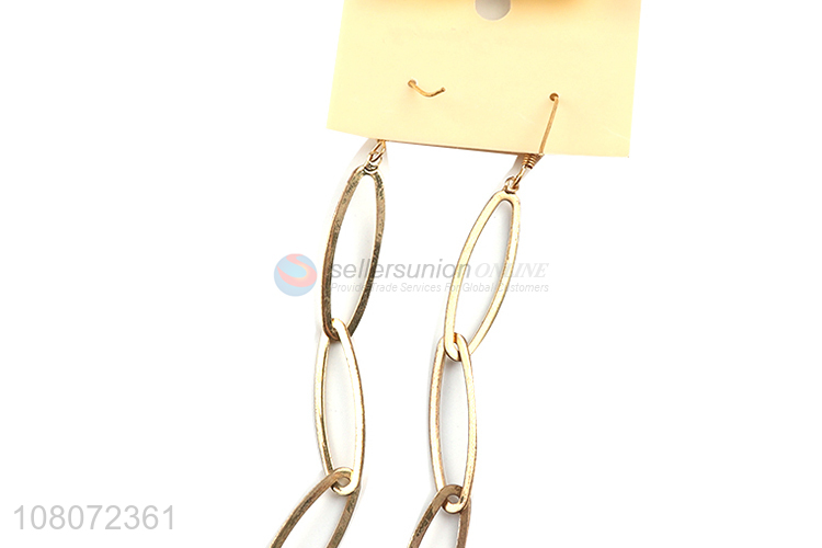 Factory price metal fashion jewelry hook earrings for sale