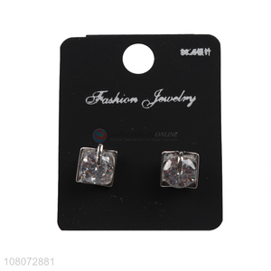 Wholesale from china square pendant hook ear stud earrings