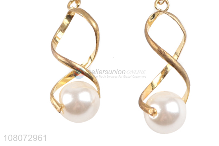 Hot products fashion hook earrings jewelry with pearl