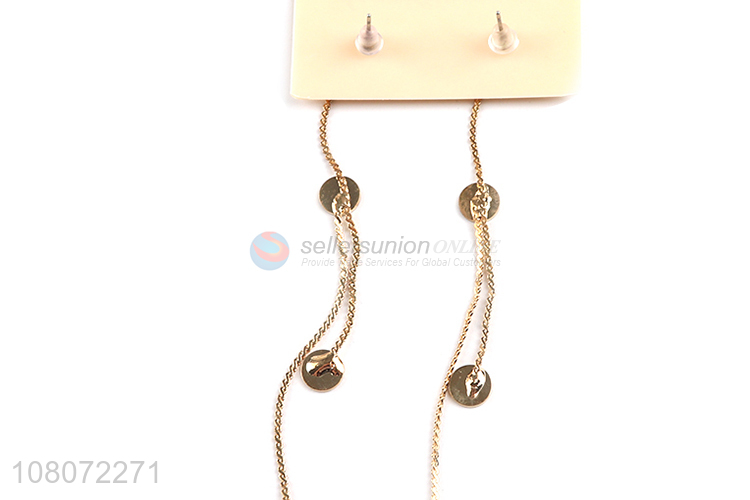 Factory price long chain tassel women earrings for jewelry