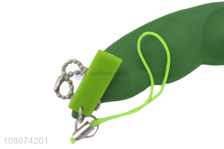 Top quality green edamame pendant creative mini decompression toy