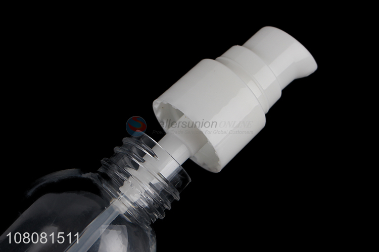 High quality 40ml clear lotion bottle cosmetic press pump bottle