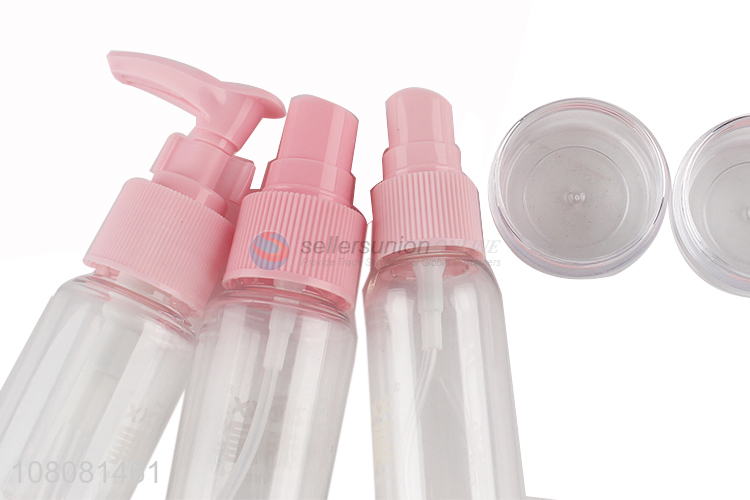 Low price empty mini spray bottle kit refillable travel bottle set