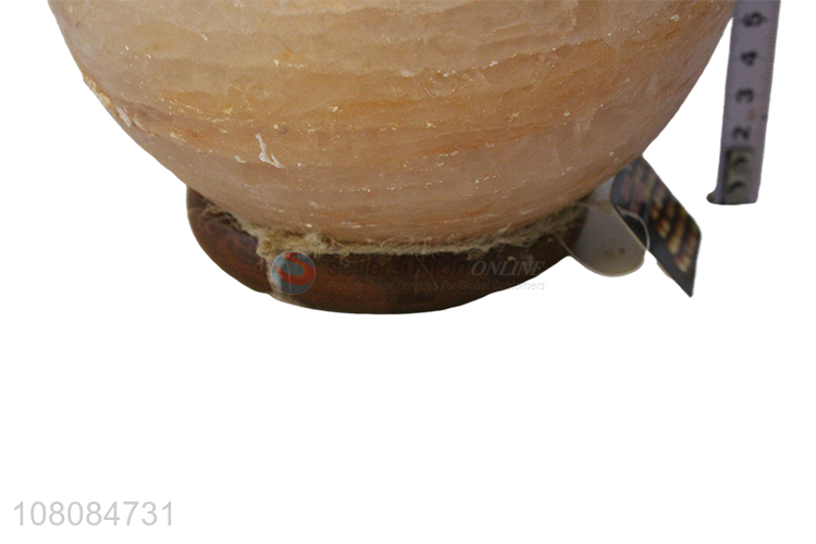 High quality creative crystal treasure bowl salt stone lamp