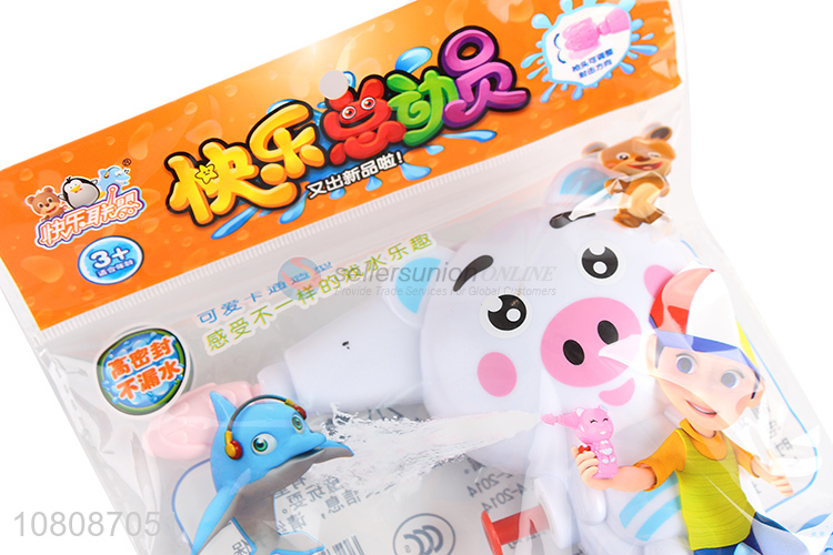 Hot Selling Cute Pig Mini Plastic Pump Water Gun For Children