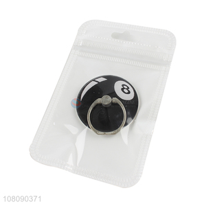 Yiwu wholesale acrylic billiards phone holder with metal ring