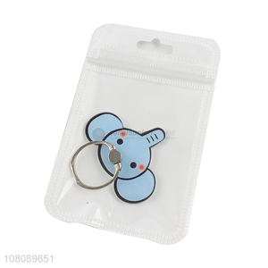 Wholesale blue cartoon elephant phone holder with metal ring buckle