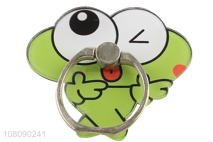 Wholesale cartoon frog finger ring acrylic phone holder