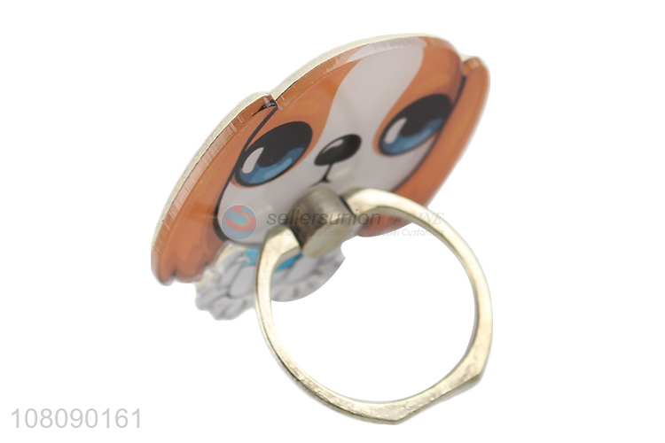 Best selling dog metal finger ring mobile phone holder