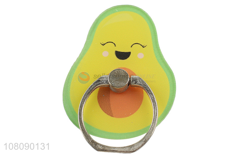 Hot selling cartoon acrylic phone holder with metal ring
