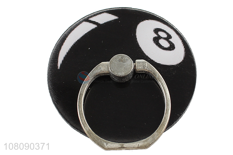 Yiwu wholesale acrylic billiards phone holder with metal ring