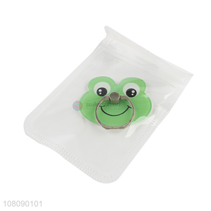 Yiwu market cartoon frog acrylic finger ring holder for cellphone