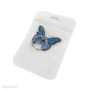 Yiwu direct sale butterfly mobile phone ring holder stand