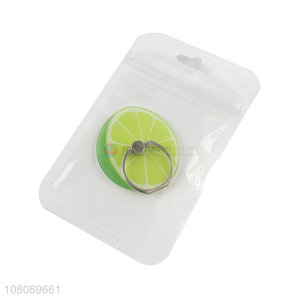 Factory wholesale lemon phone holder with metal ring buckle