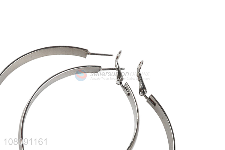 New Style Metal Circle Hoop Earrings Ladies Fashion Jewelry
