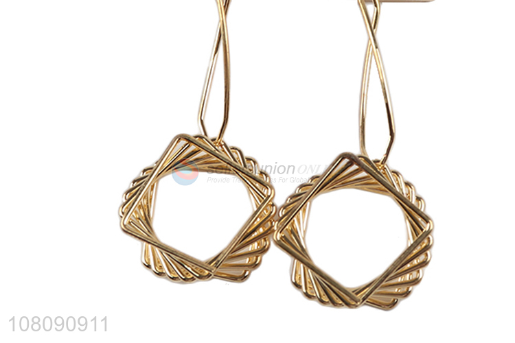 Custom Fashion Jewelry Metal Pendant Earring For Women