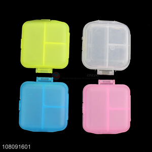 Good quality plastic double layer <em>pill</em> case medicine <em>box</em>