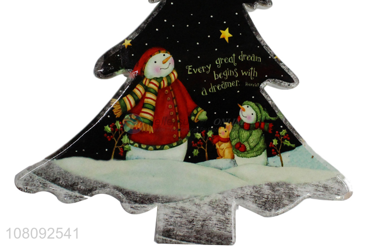 High quality heat resistant Xmas coasters ceramic pot holder placemat