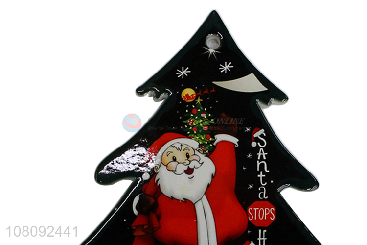 Low price heat resistant Christmas cup mat ceramic cork coasters