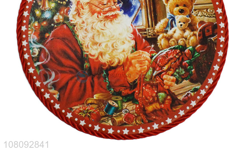 Yiwu market heat resistant Christmas coaster ceramic cork cup mat