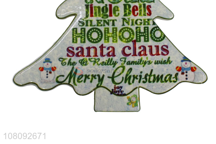 Good quality ceramic Christmas table mat ceramic drinks coffee coaster