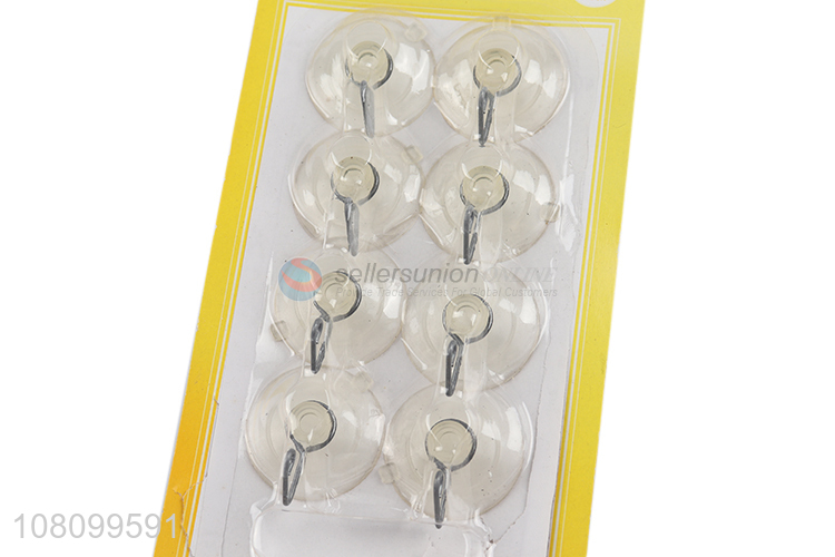 Wholesale transparent suction hooks wall mounted hooks for bathroom