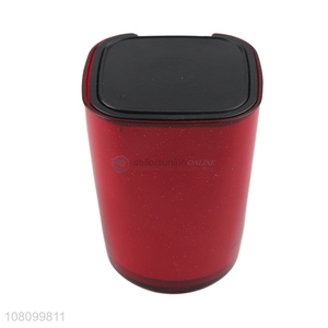 Wholesale led light car ashtray with lid, mini car trash can