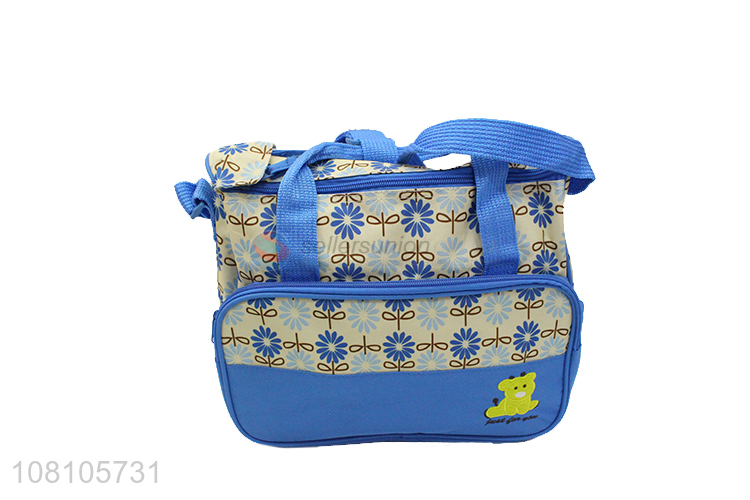 Unique Design Multi-Function Tote Baby Diaper Bag With Changing Pad Set