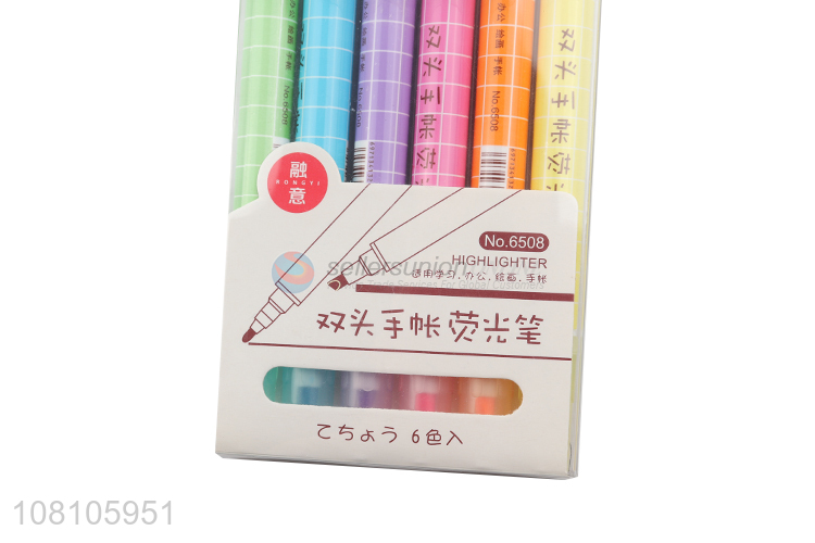New arrival 6colors children painting highlighter pens