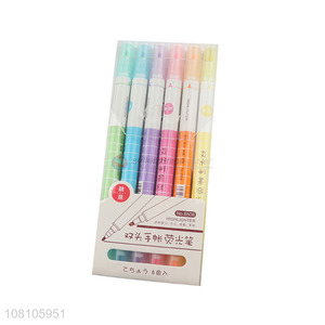 New arrival 6colors children painting highlighter pens