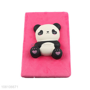 Best selling pink cartoon panda notebook student diary books