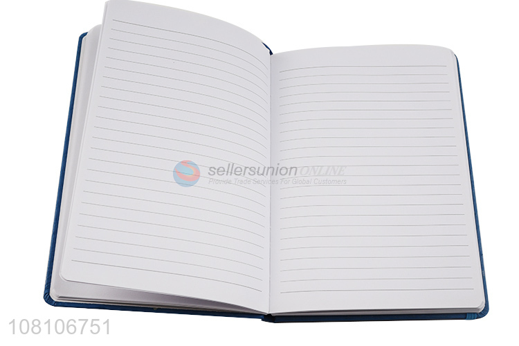 Yiwu supplier blue office meeting notebook PU simple notebook