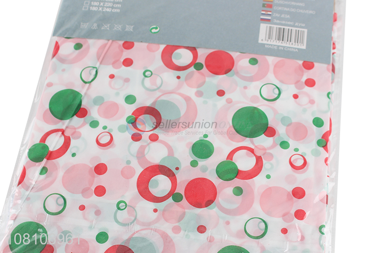 China factory printed eco0friendly shower curtain for sale