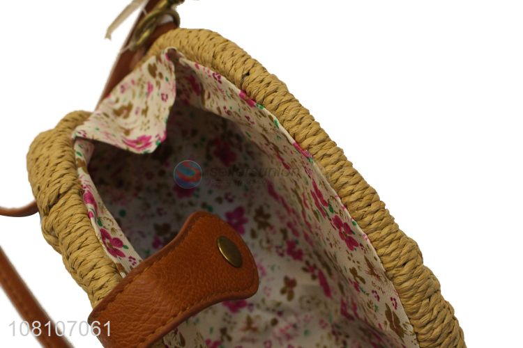 Factory Direct Sale Handmade Straw Bag Ladies Beach Bags