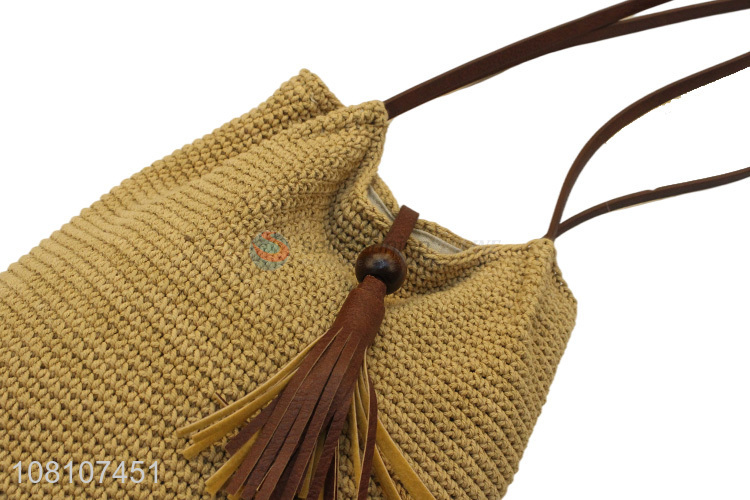 Good Sale Woven Beach Shoulder Bag Summer Straw Bag For Women