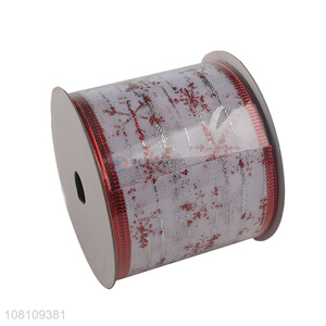 China supplier glitter Christmas ribbon for gift wrapping