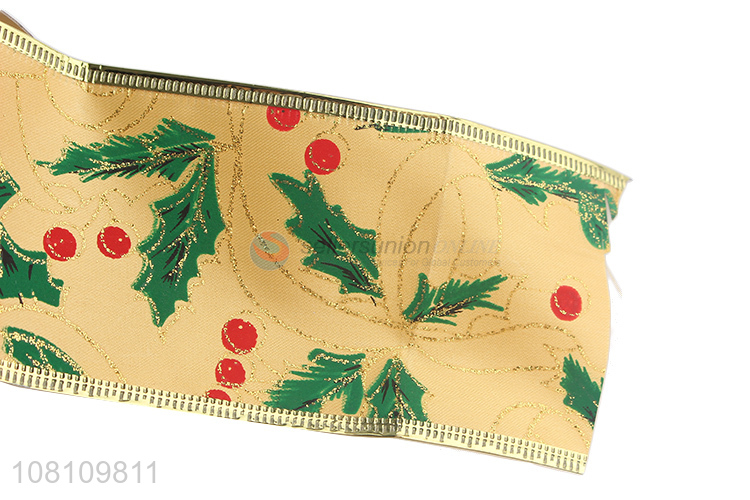 New hot sale wide Christmas ribbons festive holiday ribbons
