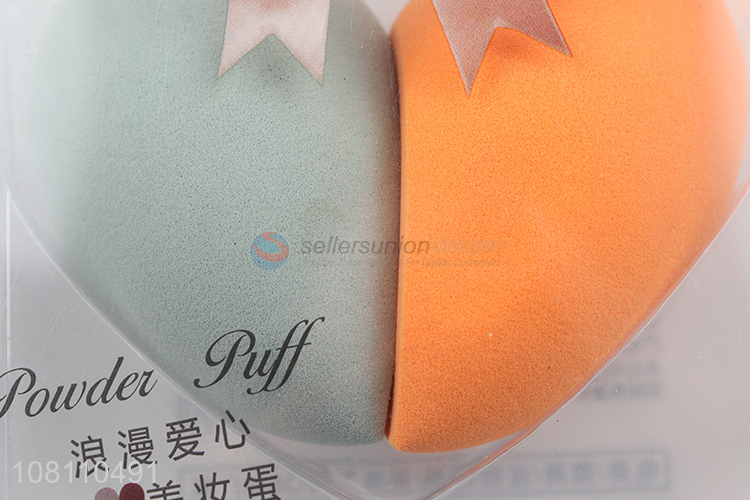 High Quality Heart-shaped Makeup Egg Set Ladies Makeup Puff