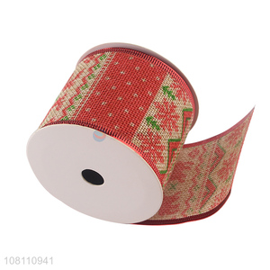 Latest Christmas Printed Decorative Ribbon Gift Wrap Ribbons