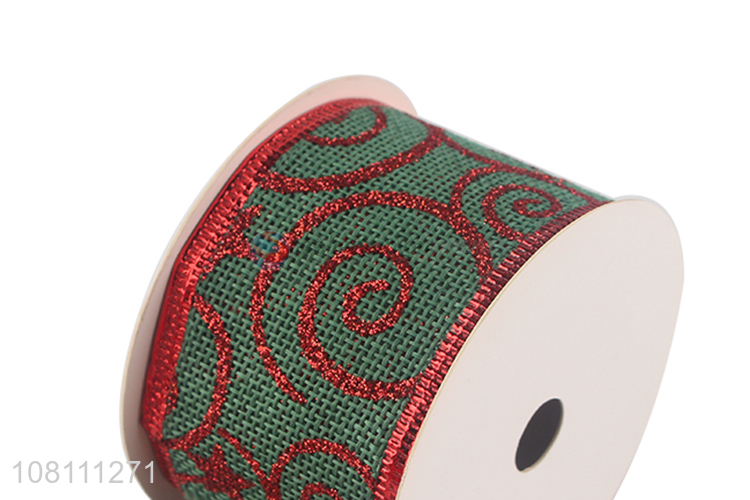 Factory Direct Supplier Wired Edge Ribbon For Christmas Decoration