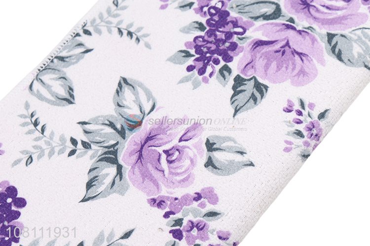 Low price kitchen polyester printed drying pad wholesale