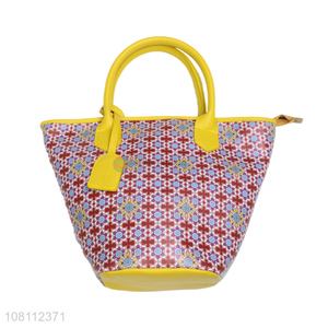 New arrival fashionable delicate pvc women handbags tote bags