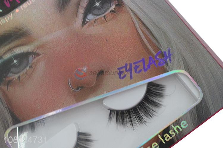 Yiwu wholesale natural handmade 3D false eyelashes