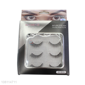 Popular products natural 3D false eyelashes for makeup